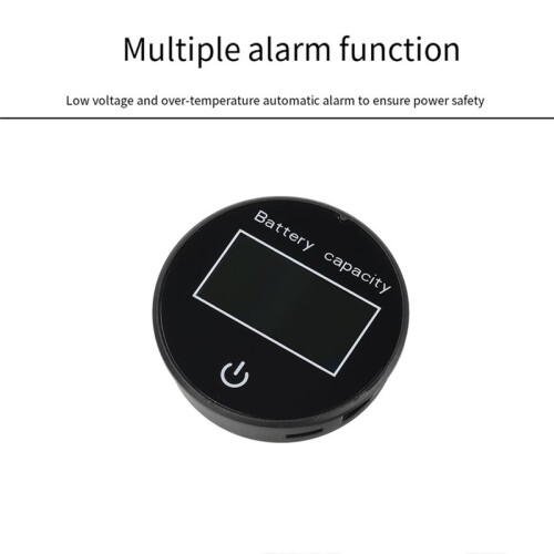 10V-100V Li-Ion Lifepo4 Lead Acid Battery Capacity Indicator Digital Voltmeter Tester Temperature Sensor /Switch 2