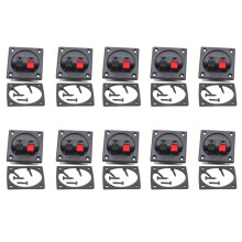10 Stuks Luidsprekerklemmenbordconnectorplaten voor Verbeteringen aan Audiosystemen en Doe-Het-Zelfprojecten Luidsprekerclip Kabelclip