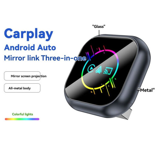 3in1 Wireless Carplay Adapter MirrorLinK  Carplay for Android Auto USB Dongle Wired Carplay to Wireless B 2