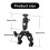 C1FD Rotating Two   Camera Clamp Adapter Cold Shoe Connection Fit Action Camera Smartphones 6