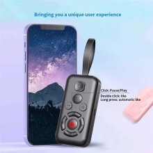 Remote Control TYPE-C Rechargeable Shutter Button 5.3 Wireless Controller for Navigation Novel Reading Black