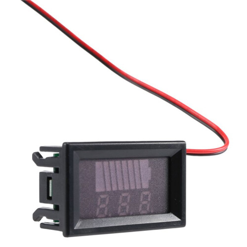 12V ACID Lead Battery Capacity Indicator Charge Level LED Tester  Voltmeter 2