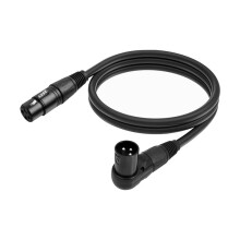 XLR-Microfoonverlengkabel XLR Mannelijk Naar Vrouwelijk Microfoonkabel 3-Pins Haakse XLR-Microfoonkabel voor Speaker Studio