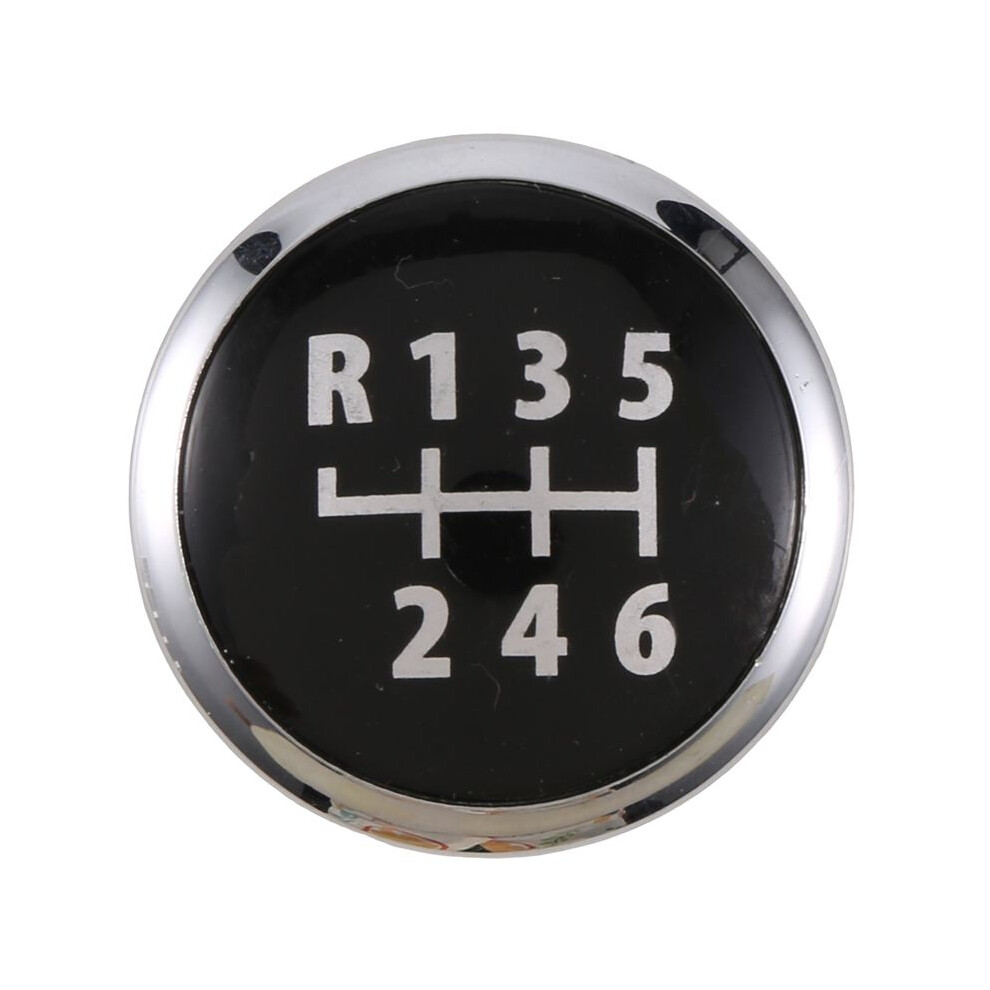 6 Speed Gear Shift Knob Emblem Badge Cover Cap For Transporter T5/T6 Mk5 Mk6 Black/Silver 4713276353973