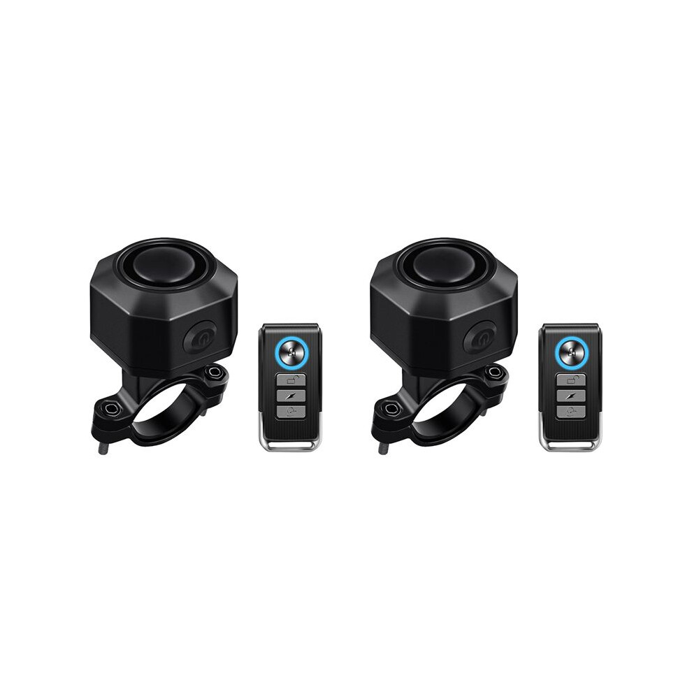 2X Bicycle Alarm System With Remote Control Wireless Motorcycle Bicycle Tracker Anti-Theft Bike Alarm 4712379953325