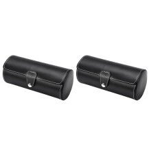 2X 3 Slot Travel Watch Box Jewelry Storage Case Porch Jewellery / Watch Box / Watch Boxes(Black)