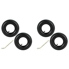 4 PCS 4.10/3.50-4 Inch Inner Tube Tire for Hand Truck, Dolly, Hand Cart, Lawn Mower,4.10-4 Replacement Tube with