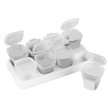 Frascos Comida para BebéS, Almacenamiento Comida para BebéS, Recipientes para Comida para BebéS, Vasos Brotes Vasos Almacenamiento Apilables y