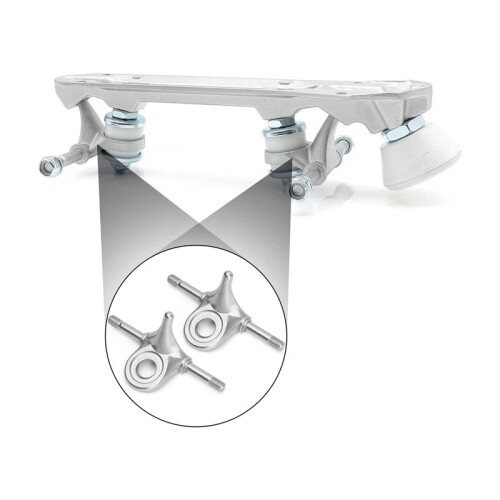 2 Pair Roller Skate Triangle Trucks,Roller Skate Plate Replacement Double Action Trucks Roller Skating Accessories 1