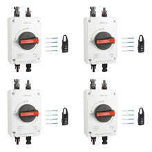 4X PV Solar Photovoltaic Disconnect , LONQ-40 Isolator Solar IP66 Waterproof DC1000V 32A 4P