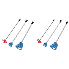 Pack of 6 Paint, Epoxy Resin, Mud&Ceramic Glaze Mixer Paddle Blades-Power Drill Stirring Attachment-Mixer Mixing Paddles