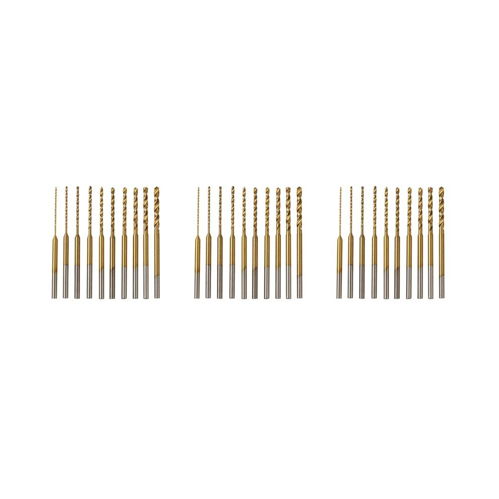 Micro-Twist Drill Bit Set - 30Pcs 0.6Mm-2.2Mm Tiny Drill Bit 2.35 Shank Hss Engraving Drill Bits Hole Drilling Tool 4713236264769
