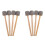 8 Stuks Basdrum Mallets Stokken Mallets Schuimkop Drum Mallets voor Marching Band Percussie 1