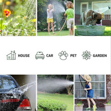 2X Tuin Waterslang Mondstuk voor ,Druk Auto Wassen Slang met Spray Tuin Besproeiingsbuis Buis Strooi Waterslang