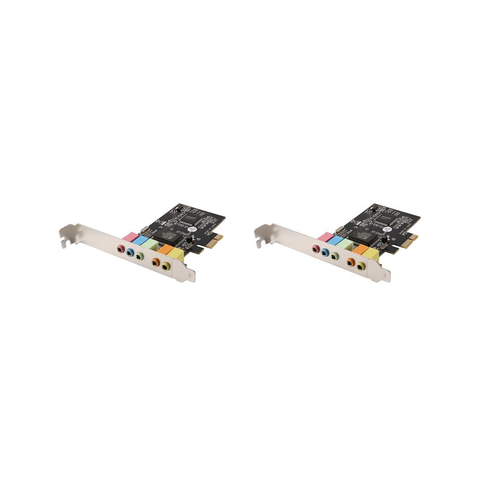 2X Pcie Sound Card Pci-E X1 Cmi8738 Chip 32/64 Bit Sound Card Stereo 5.1 Channel Desktop Built-In Sound Card For Pc 4711801860156