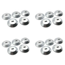 4X Anchor Plate Adhesive Security Plate with Slot for Cables to Lock Down Laptops, Tablets, Monitors, Phone