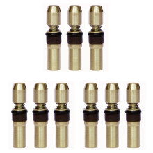 9 STKS Drietraps Zuigerkop Hogedruk Koperen Kop 6mm Hogedrukpomp 30Mpa Reparatie Onderdelen