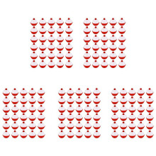 150Pcs Fishing Bobbers 1 Inch,Push Button Snap- Fishing Floats Bobber Red and White,Fishing Float and Bobbers