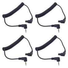 4pcs 2.5 mm -C3 Off Camera Shutter Release Cable Connection Cable, for 1D / 5D / 6D / 5DII / 5DIII / 7D / 10D