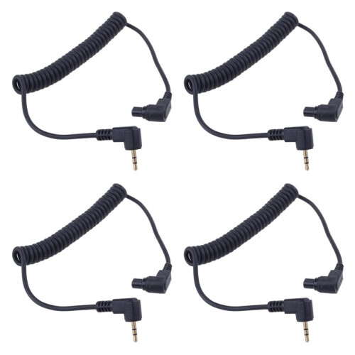 4pcs 2.5 mm -C3 Off Camera Shutter Release Cable Connection Cable, for  1D / 5D / 6D / 5DII / 5DIII / 7D / 10D