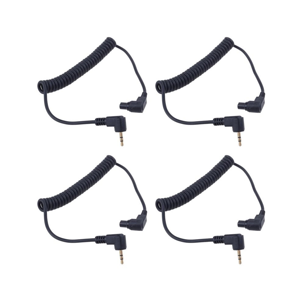4Pcs 2.5 Mm -C3 Off Camera Shutter Release Cable Connection Cable, For 1D / 5D / 6D / 5Dii / 5Diii / 7D / 10D 4713743475344