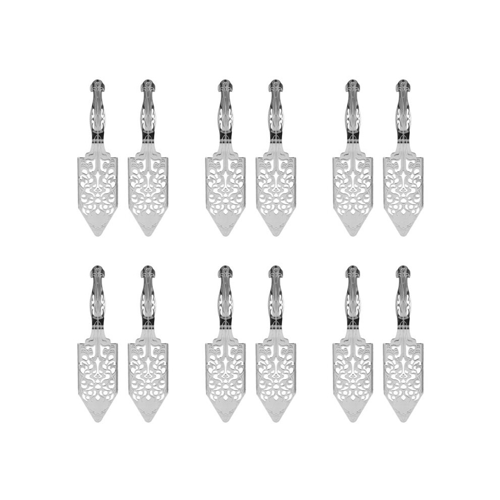 12 Pieces Absinthe Spoons, Stainless Steel Absinthe Cocktails Spoon Making Kit Gothic Absinthe Fountain Spoon Dripper