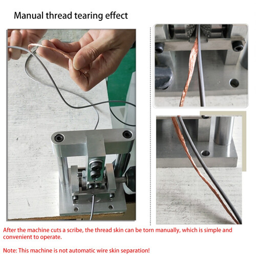 Wire Edm Machine Electric Wire Puller Peeling Automatic Hand Crank Manual Scrap Peeling Copper Cable Stripper 2