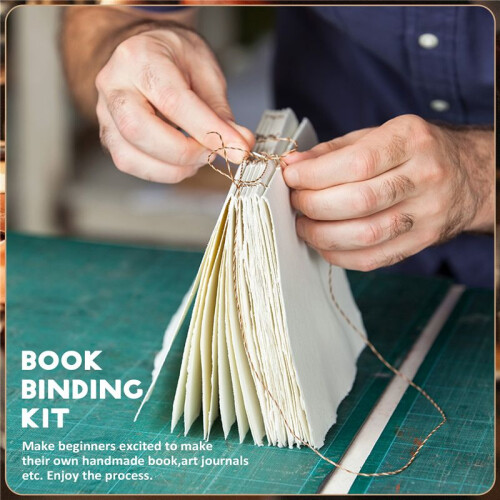 Book Binding Kit,BookBinding Kits for Beginners,Book Making Kit Bookbinding Supplies,Hand Bookbinding Tools 1