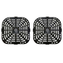 2X Air Fryer Grill Plate for Instants 6QT Air Fryers, Upgraded Square Grill Pan Tray Replacement Parts