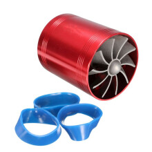 Cargador Turbo Universal de Turbina Doble para Coche Ventilador de Ahorro de Combustible de Gas de AdmisióN de Aire Sobrealimentador de Coche
