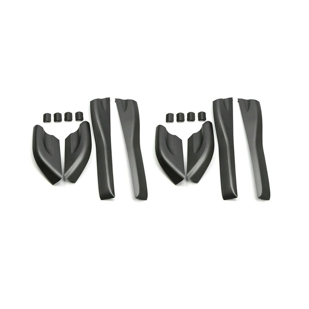 8Pcs Roof Rails Rack End Cover Shell For Tucson 2004 -2008 Black 6031702782950