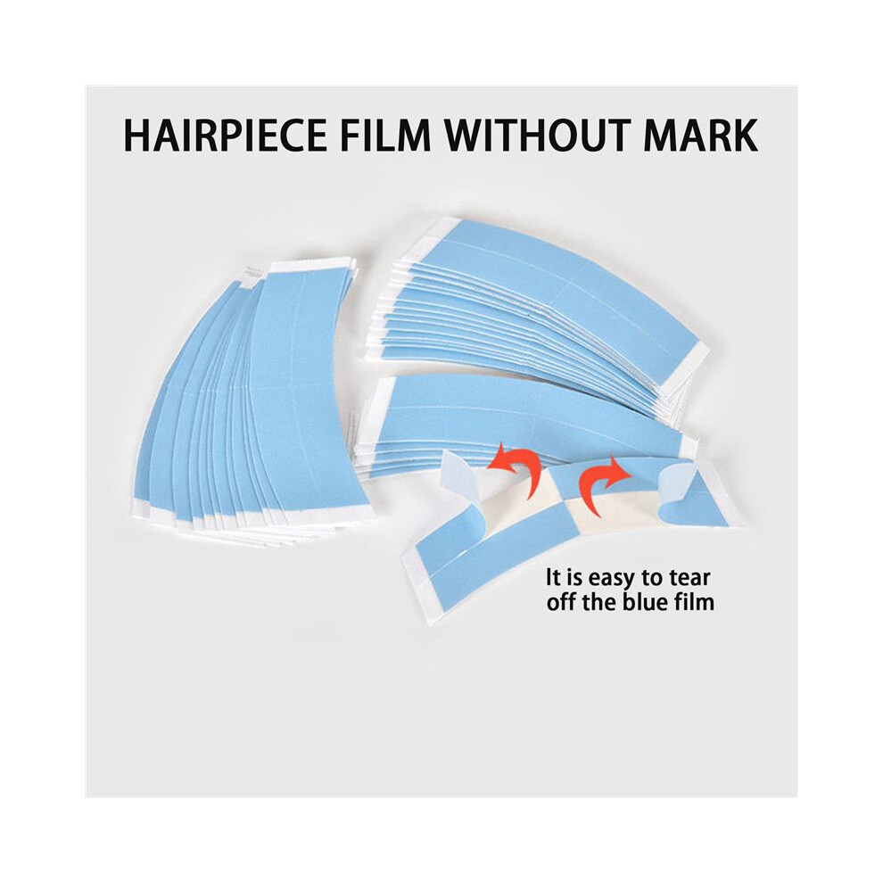 Unisex 144Pc Strong Fixed Double Tape Wig Adhesive Extended Hair Tape Waterproof For Toupee Lace Wig Film With Slitting