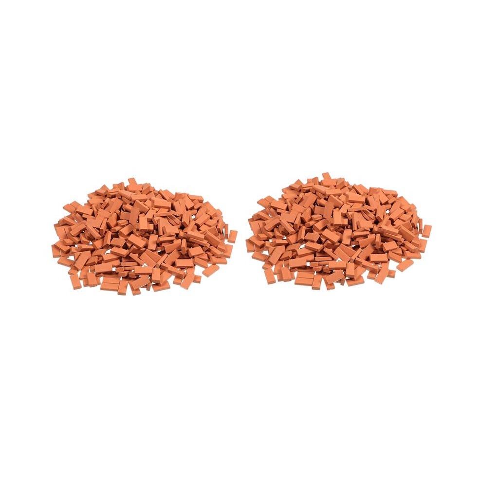 400 Pieces Bricks For Landscaping Miniature Bricks Brick Wall Small Bricks For Dollhouse Garden Parts,1/35 Scale 4713298615936