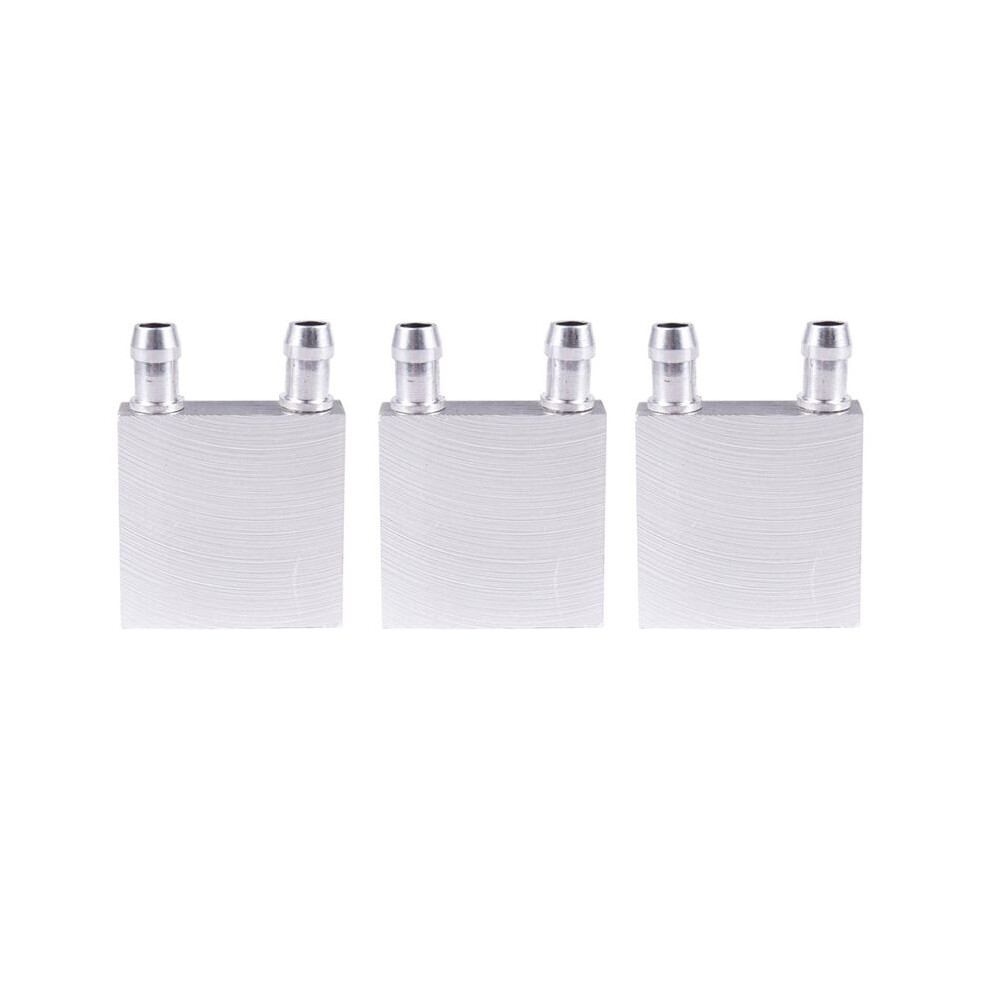 3Pcs 40X40x12mm Aluminum Water Liquid Cooler Block Heatsink For Computer Cpu Radiator 4713298656007