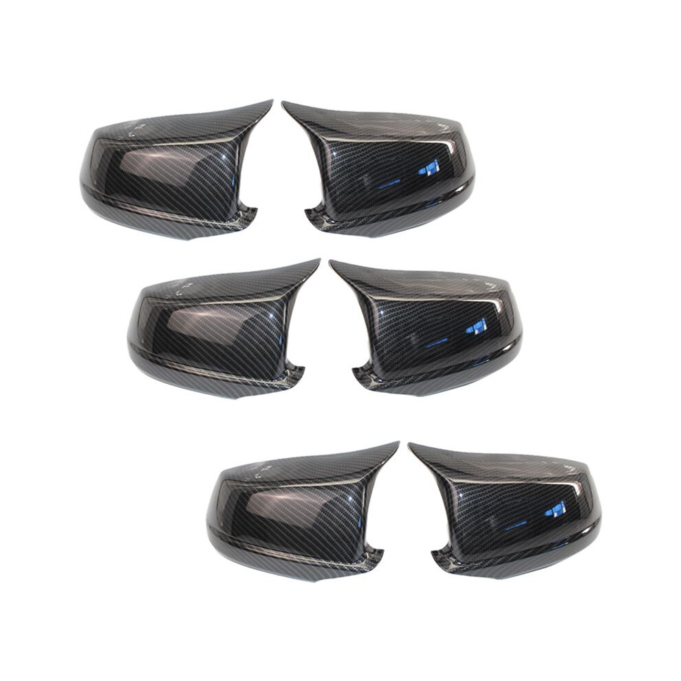 3Pairs Carbon Fiber Mirror Covers Fit For 5 Series F10/F11/F18 Pre-Lci 11-13 Mirror Caps Replacement Mirror Caps 4714200225700