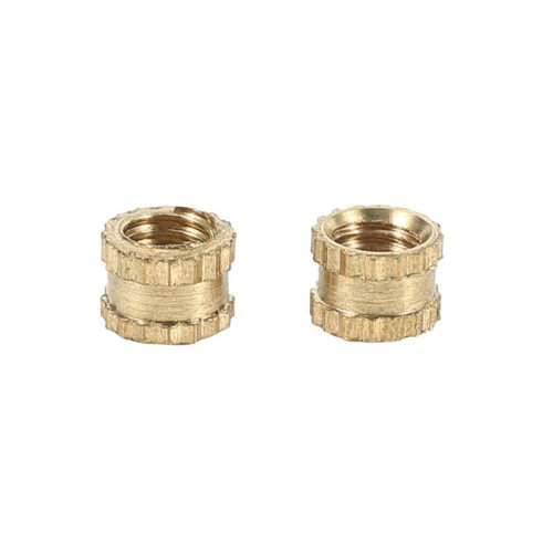 M3 x 3mm Female Thread Brass Knurled Threaded Insert Embedment Nuts 300PCS 2