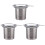 3X Reusable Stainless Steel Mesh Tea Infuser Tea Strainer Teapot Tea Leaf Spice Filter Drinkware Kitchen Accessories 1