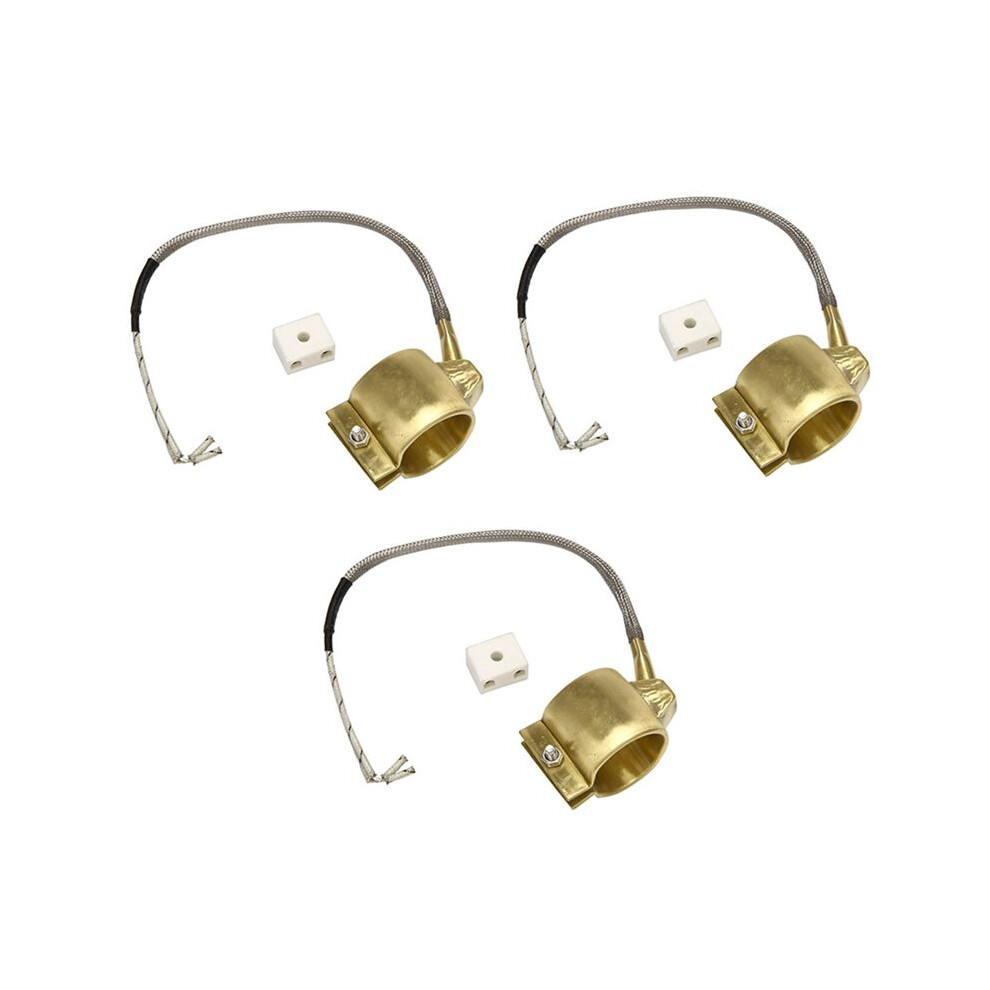 3X 110V 380W 35Mmx35mm Injected Mould Heating Elements Brass Band Heater For Injection Molding Machine 4713319099981