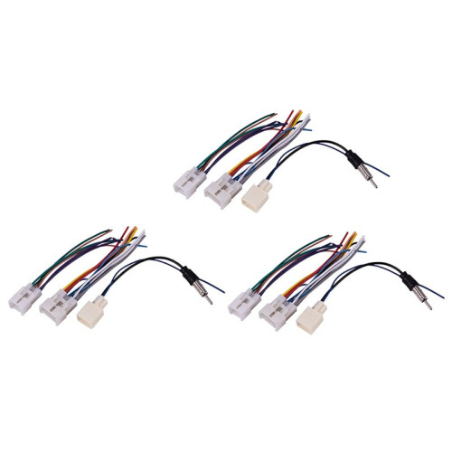 6X Auto Stereo CD DVD Kabelbaum für  mit Antennenadapterkabel