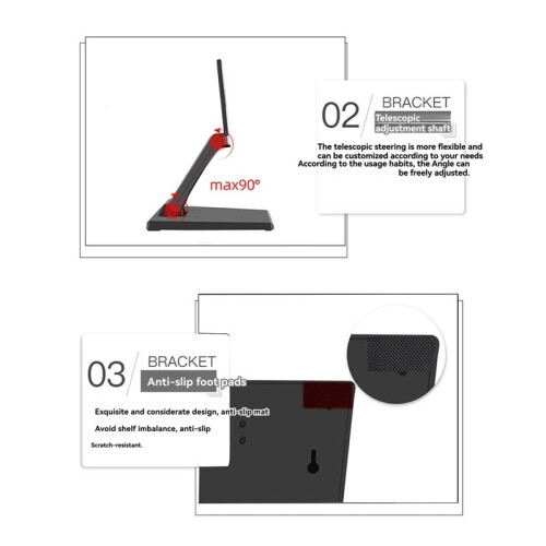 Suporte Universal Ajustável para Monitores de 10 A 24 Polegadas, Dobrável e com Montagem VESA. 2