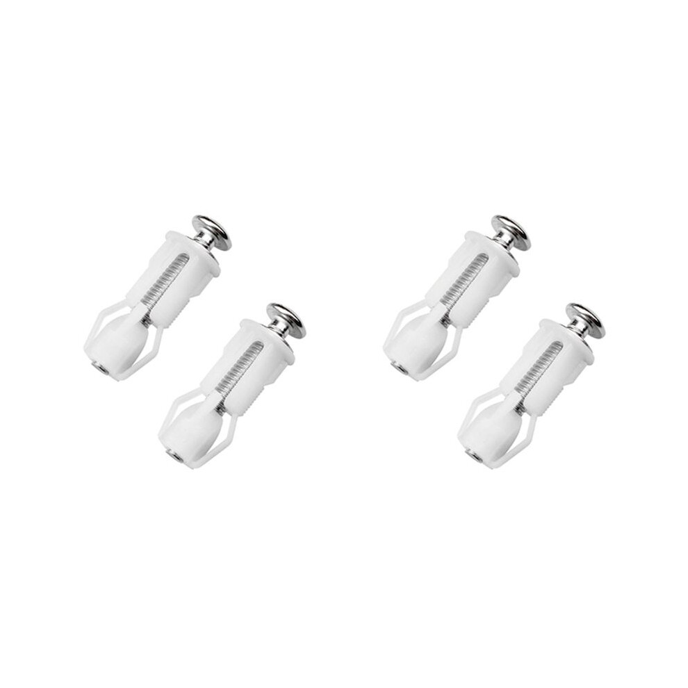 4X Toilet Screws And Toilet Lid Screws Stainless Steel Top Fixing Hinges Screws, For Toilet Replacement Parts 4711112907953