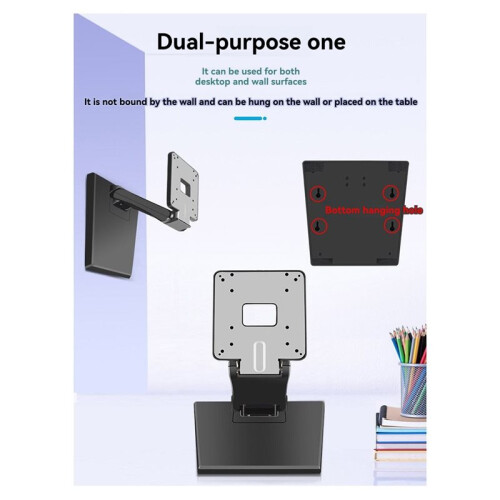 Suporte Universal Ajustável para Monitores de 10 A 24 Polegadas, Dobrável e com Montagem VESA. 1