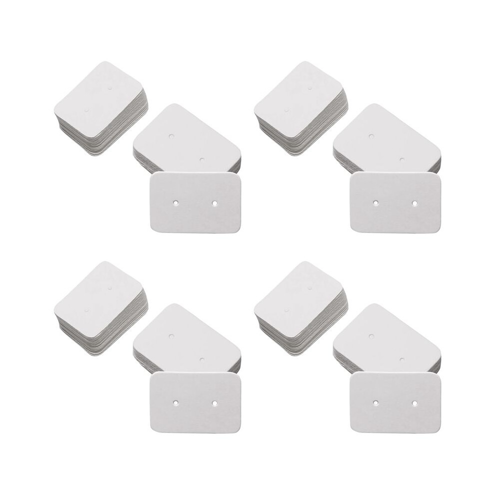 200Pcs Small Blank Paper Ear Studs Earring Display Cards Price Label Tag Jewelry Cards Holder, 3.5 X 2.5Cm (White) White 4712630741173