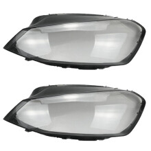 2X for 7 MK7 2014 2015 2016 2017 Car Headlight Cover Clear Lens Headlamp Lampshade Shell (Left Side)