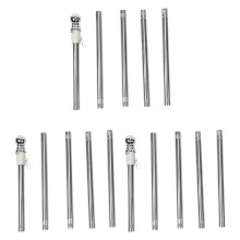 3X Flagpole, Stainless Steel Flagpole, Suitable for House Courtyard Garden, Anti-Rust (Silver Pole Only)