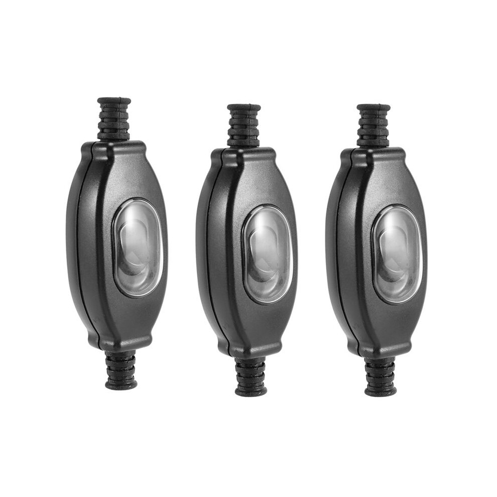 3X 3A 250V 6Mm Waterproof In Cord Ip65 Round Wire Silver Contact Double Cut Dust 4711146635242