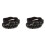 2X Unisex Punk Rock Multi-Layer Rivet Stud Bracelet Bangle Wrap Cuff Black 1