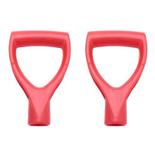 2X Plastic Scoop D-Grip Handle Lawn Farm Garden Snow Removal Spade Fork Shovel