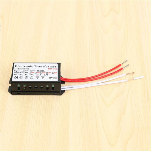 4X 110V Trasformatore Elettronico per Lampada Alogena 12V 60W Trasformatore Elettronico Nero 1