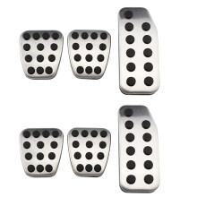 2X Car Pedals Gas Brake Clutch Accelerator Pedal Pad Plate Cover for CITY 2013 - 2020 Vezel HRV HR-V 2015-2020(MT)